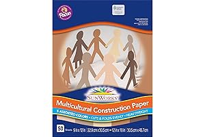 500 Sheets of Fine Quality of Multicultural 9x12 Construction Paper by Pacon®