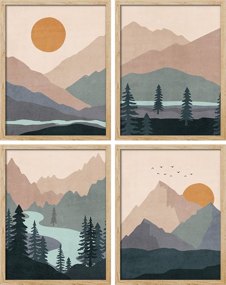 絵画 Red Mountain The Red Mountain – Rob Alexander Art Studios