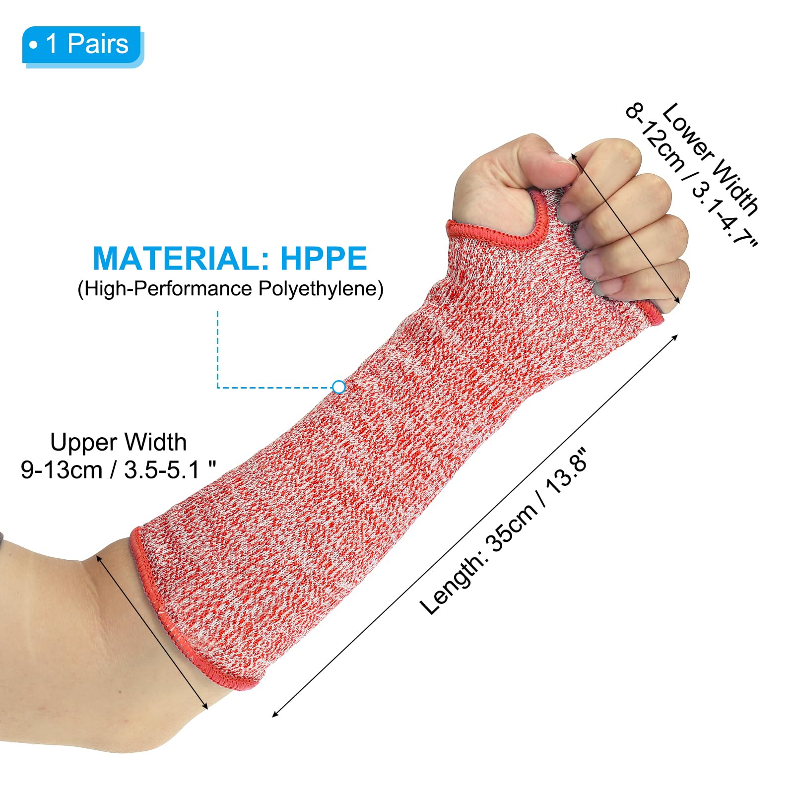 PATIKIL 14 Inch Cut Resistant Sleeve - Image 2