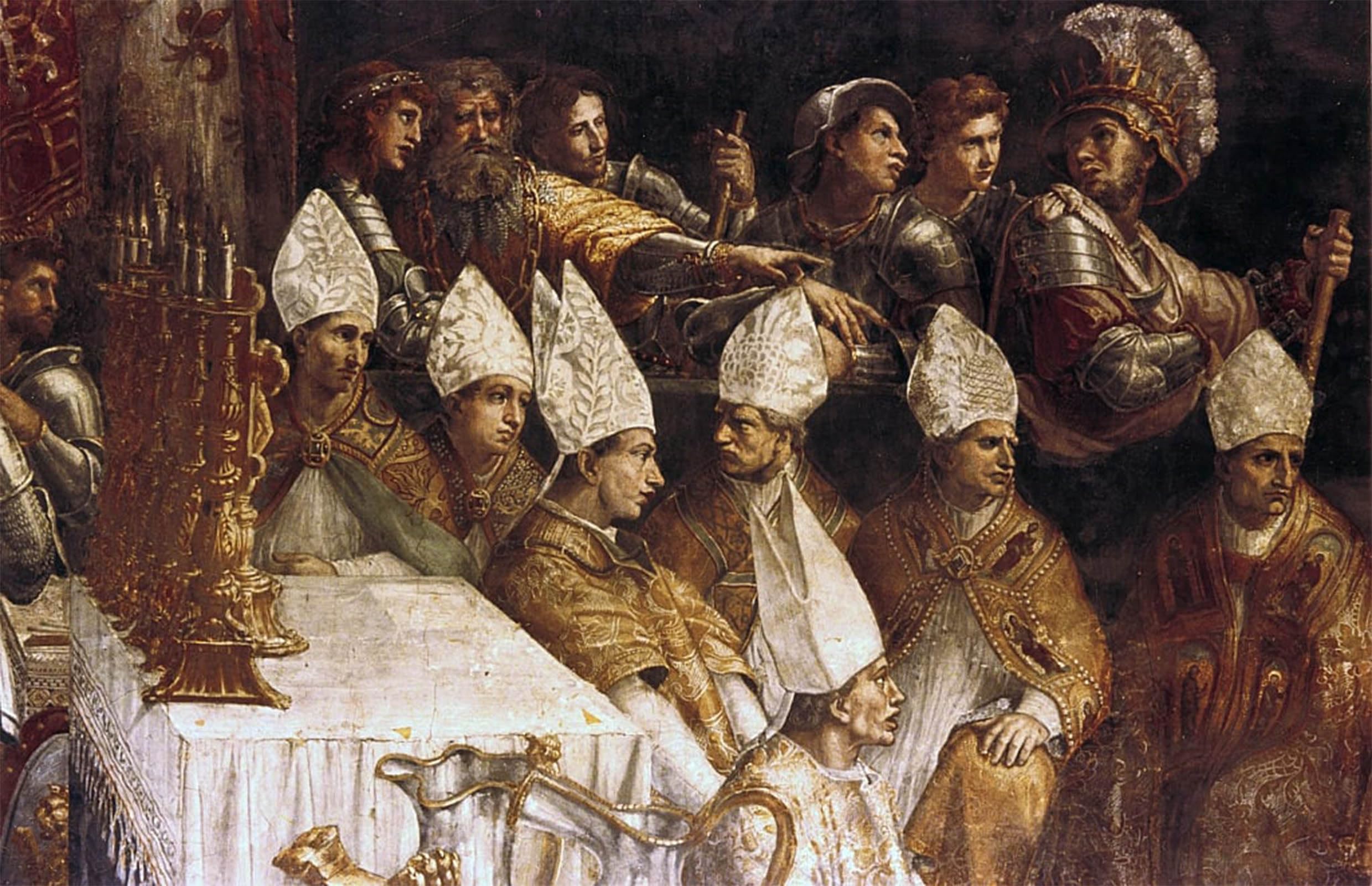 SERENDIPITP Vintage Picture Print on Canvas Wall Art Poster the Crowning of Charlemagne Detail by Raffaello Sanzio Raphael Artwork Print Poster for Wall Decor 60x90cm