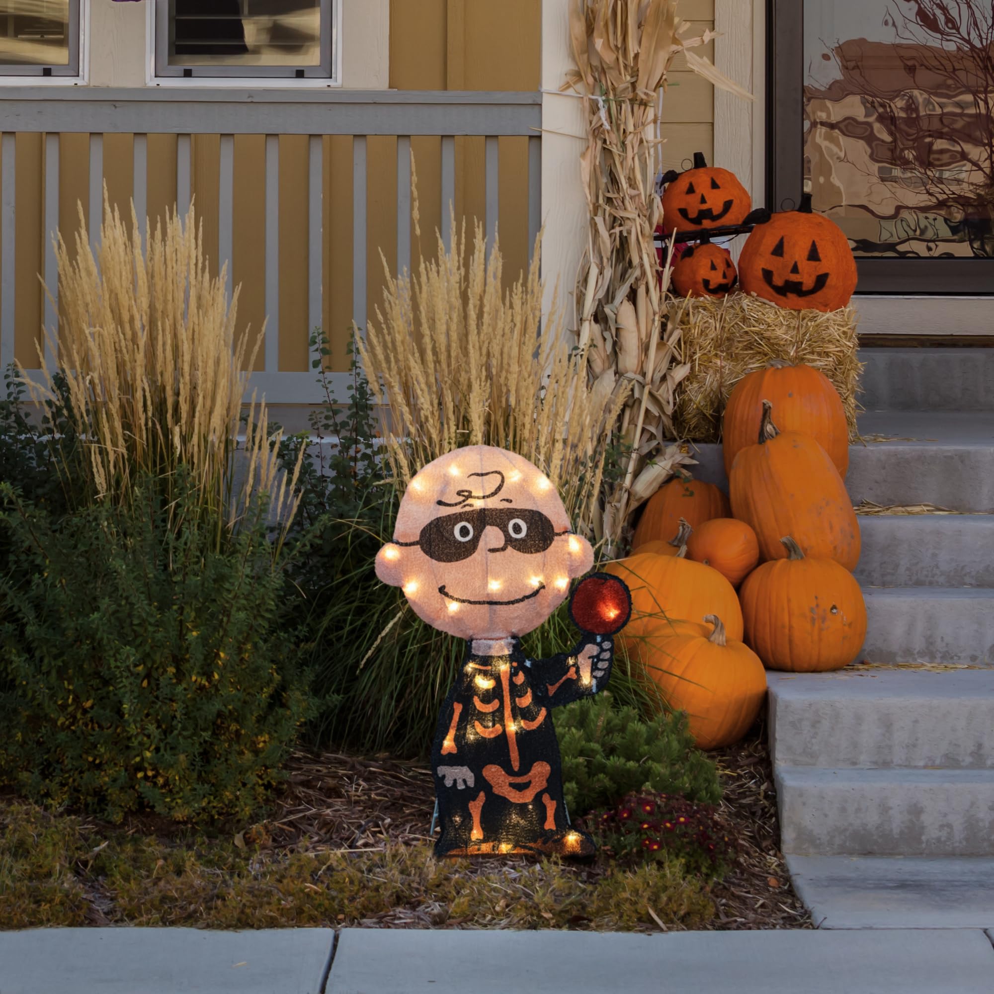 Charlie Brown Halloween Yard Decorations Peanuts 2.5 Ft LED Snoopy As