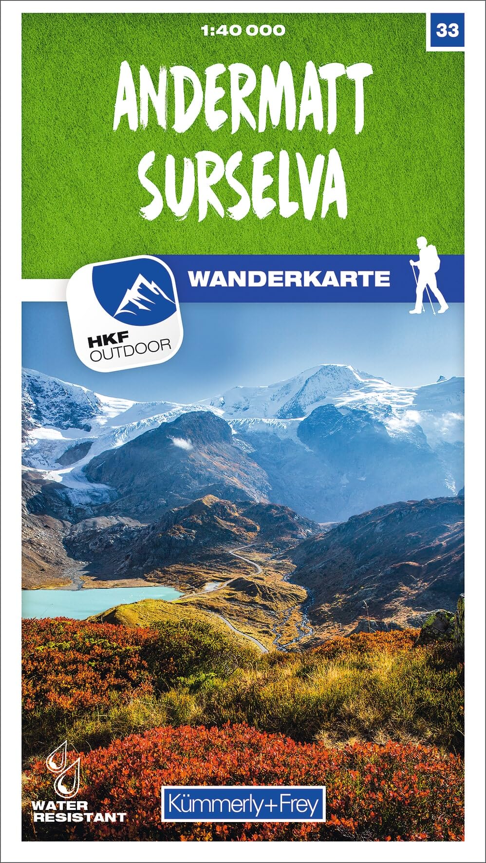 Andermatt / Surselva: 33 (Hiking maps of Switzerland)