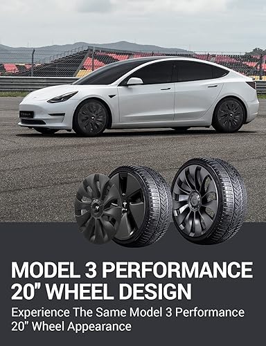 Miniatura 5 de BASENOR Cubierta de cubo de rueda de 18 pulgadas tapa de cubo de rueda de repuesto para Tesla Model 3 2023 2022 2021 tapas de cubo de rueda OEM