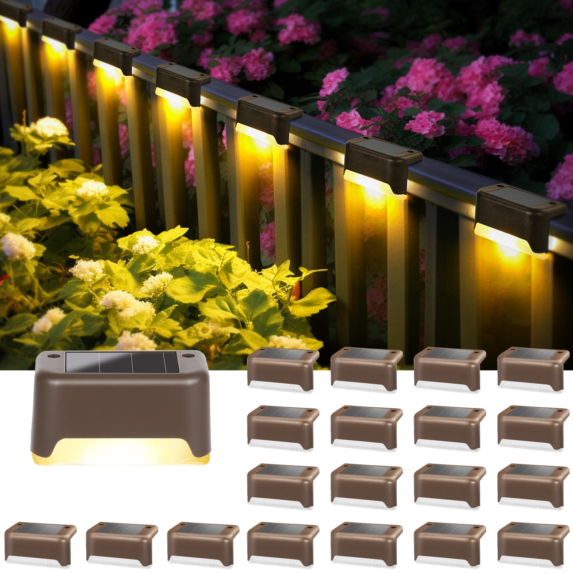 Solpex Spotlight op zonne-energie voor buiten, IP65 waterdicht, 25 leds