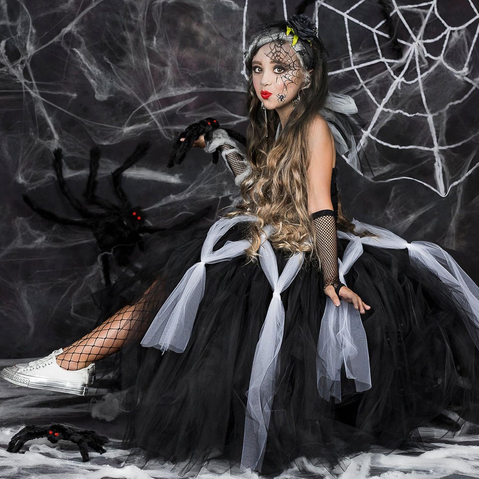 Generico Abito Cosplay Halloween Costume Cosplay Smanicato Gonna Balletto | Abito da Festa per Bambine Per Bambini 2-12 Anni, Feste A Tema, Spettacoli, Carnevale, Foto E Danza
