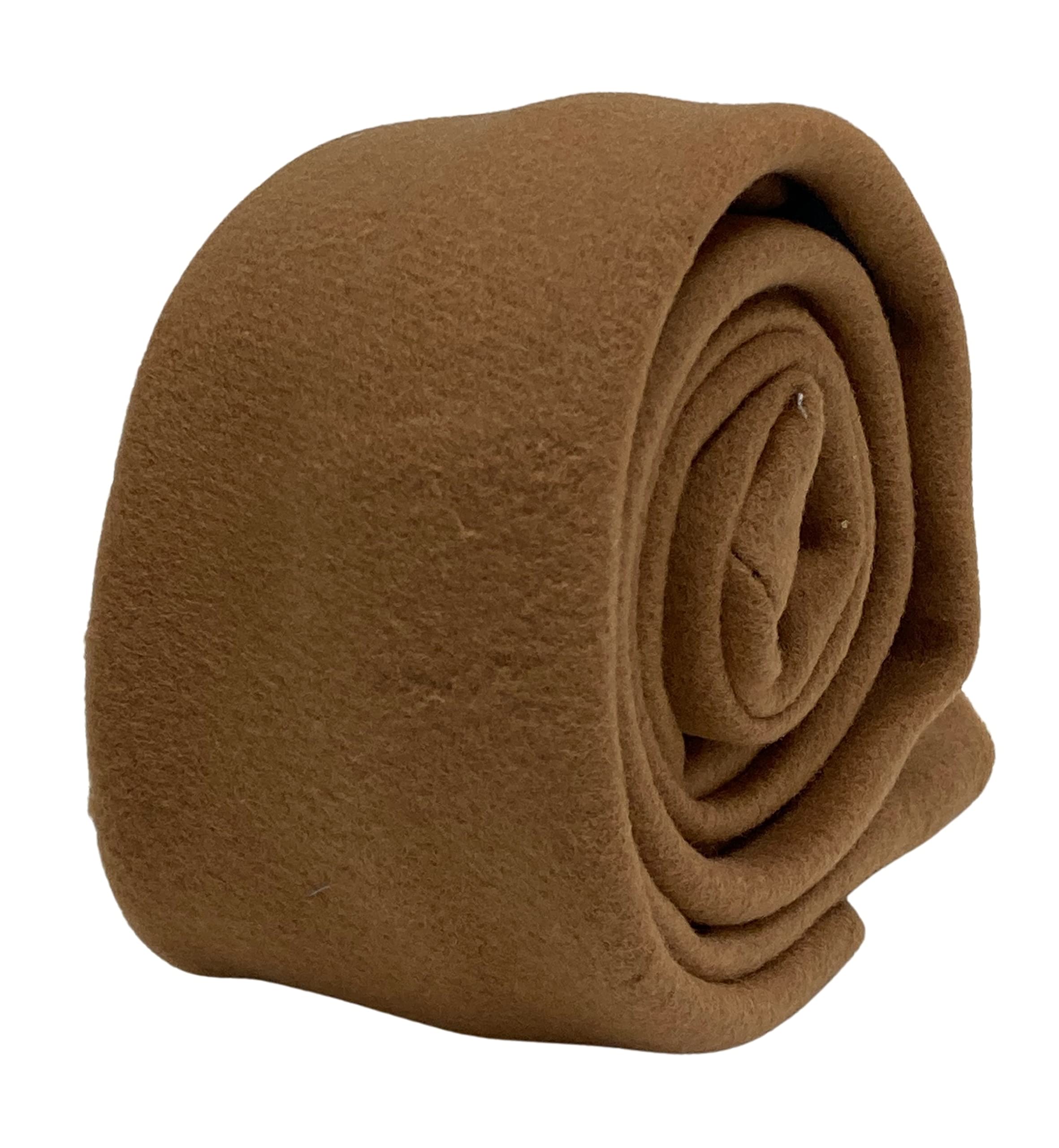 Frederick Thomas Coffee Brown Wool Tweed Men’s Tie, with Soft Texture, Natural Warmth and Slim 6.5cm Modern Fit Ideal for Weddings, Office and Formal Events