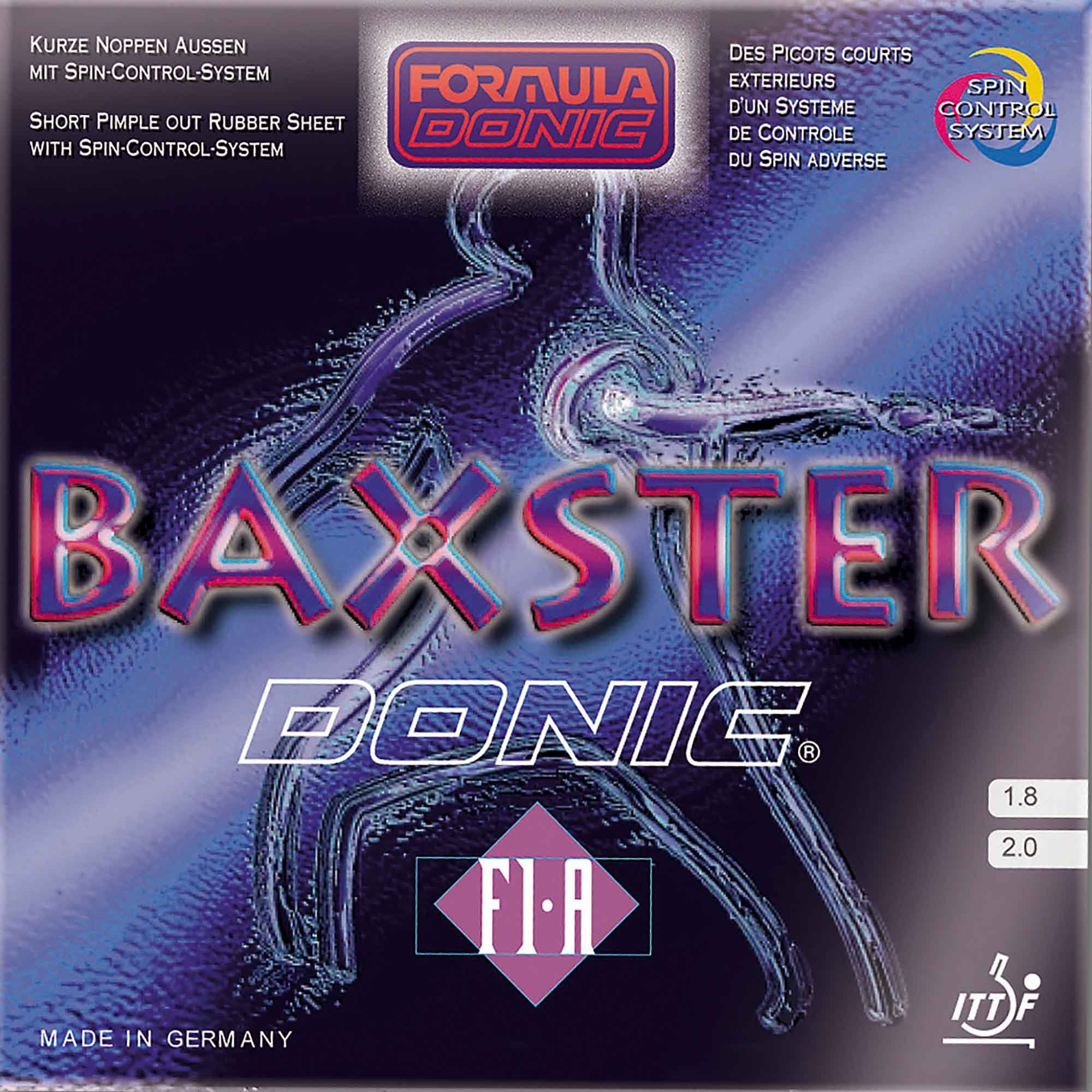 Baxster F1-A Donic Caoutchouc 1,8 mm Rouge