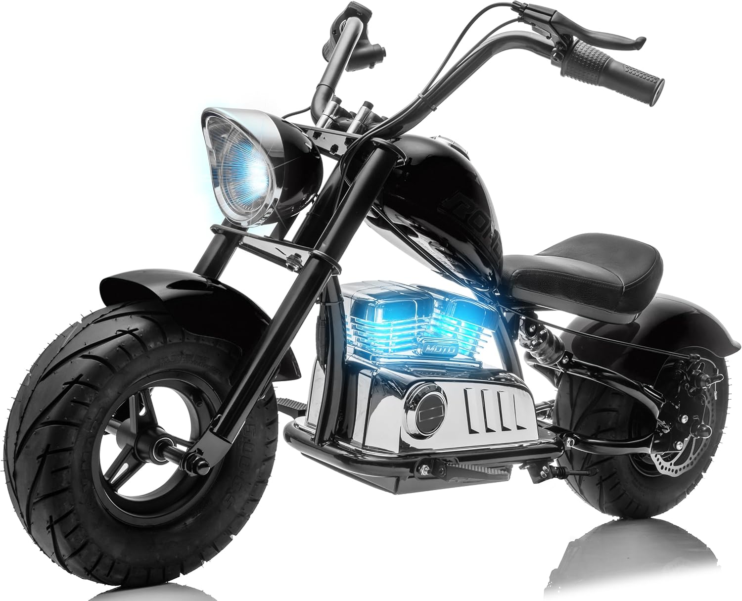 24V 250W Kids Electric Motorcycle, Electric Dirt Bike for Kid Up to 12.5 MPH,10 Miles Long-Range,176lbs Max,Disc Brake, Dual Suspensionat, Electric Motorbike for Kids 8-14, Black