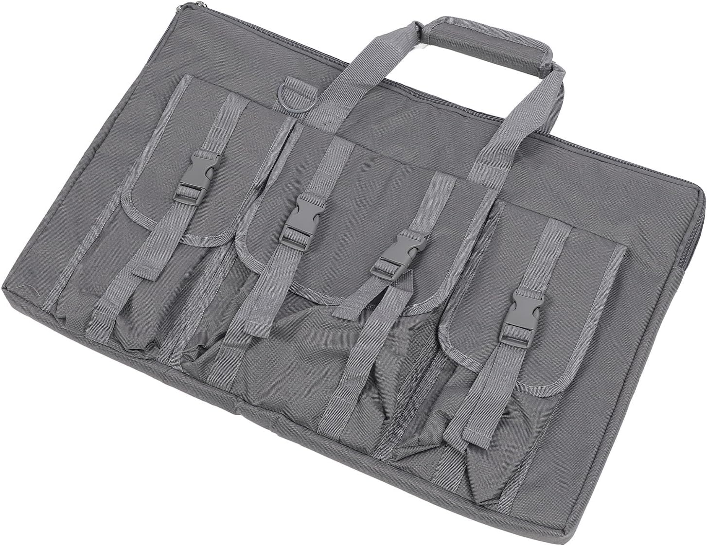 Eujgoov Satellite Carrying, Adjustable Shoulder Strap 26.37-49.2 inches, 4 Pockets for Gen 3 Dish Cable Router Power Supply, Oxford Fabric with Foam Padded Layer