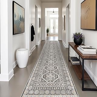 3x14 Runner Rug Kitchen Washable: Oriental Indoor Hallway Runners with N...