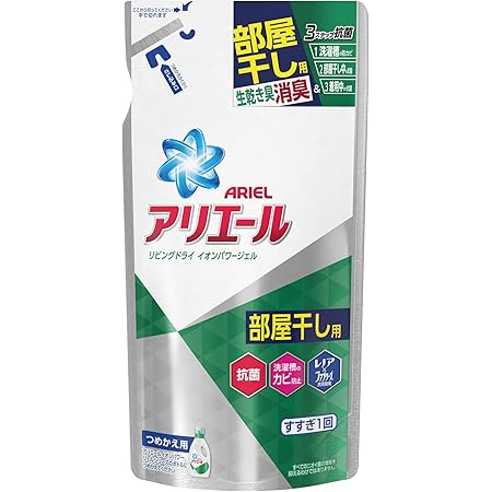 Amazon アリエール 洗濯洗剤 液体 部屋干し用 リビングドライイオンパワージェル 詰め替え 7g アリエール ドラッグストア