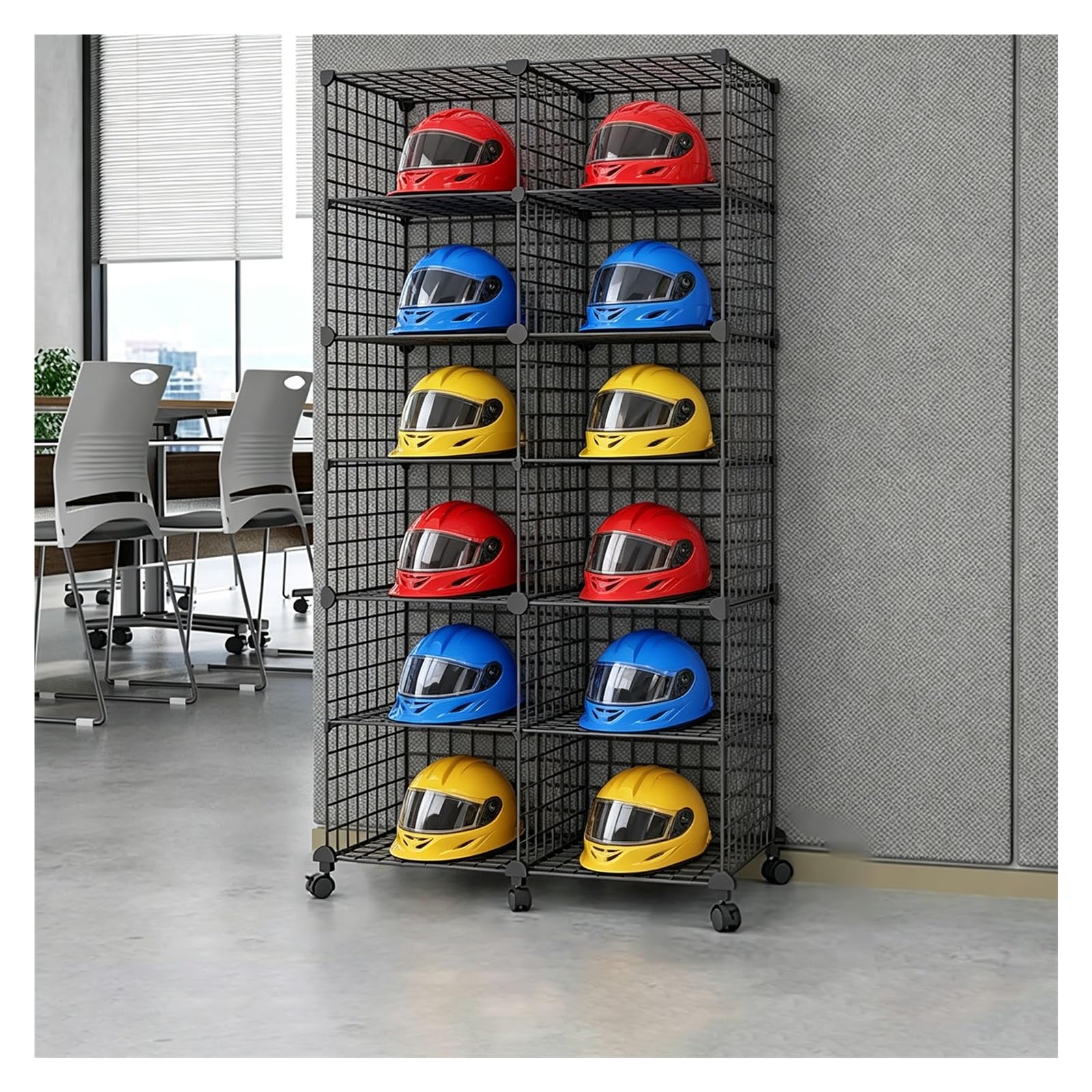 JYHHCYS Hard Hat Rack Safety Helmet Holder Organizer Floor-Standing