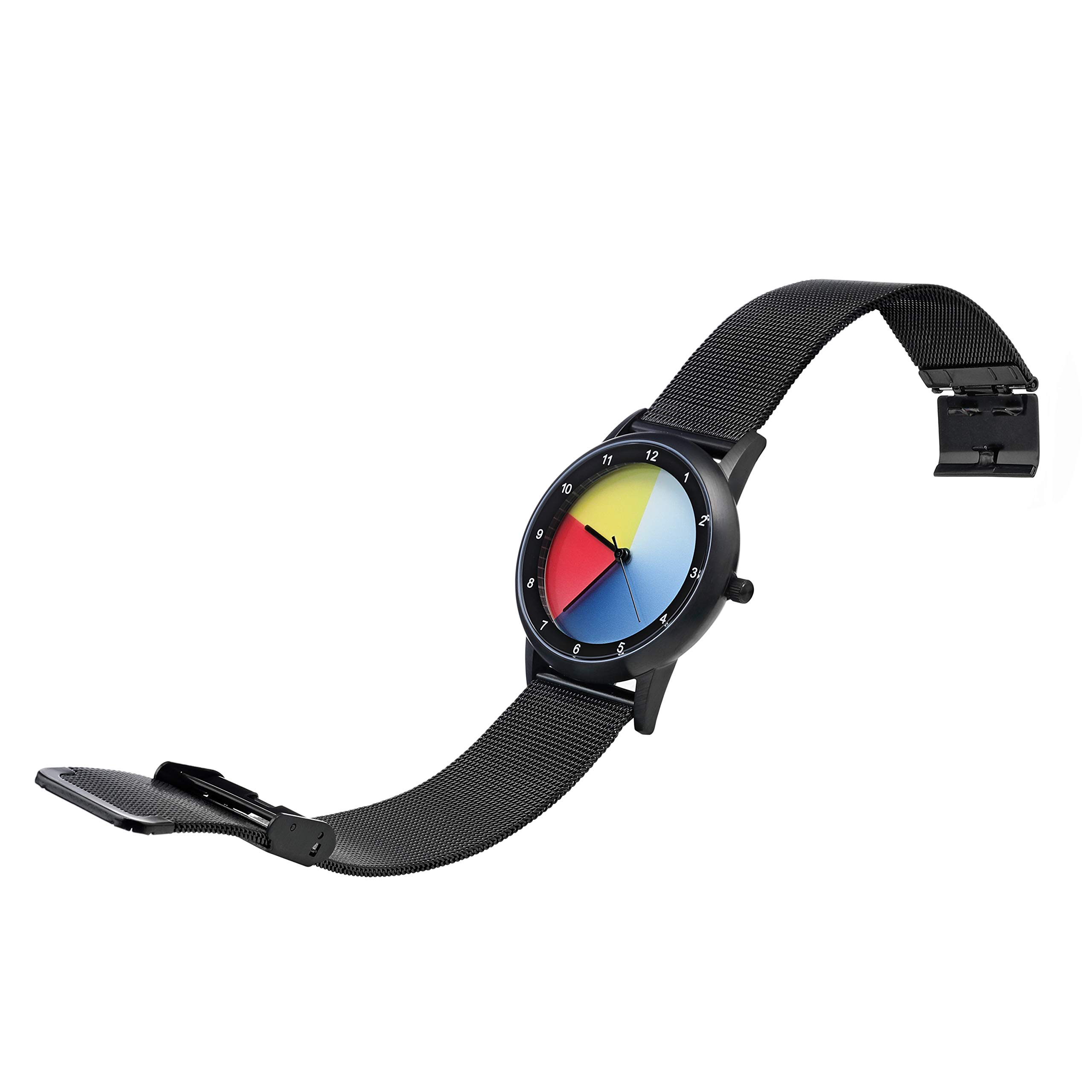 Rainbow e-Motion of Color Avantgardia Classic Unisex Quarz Armbanduhr Edelstahlgehäuse
