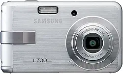 Samsung Câmera digital Digimax L700 7MP com zoom óptico de redução de vibração avançada de 3 x (prata)