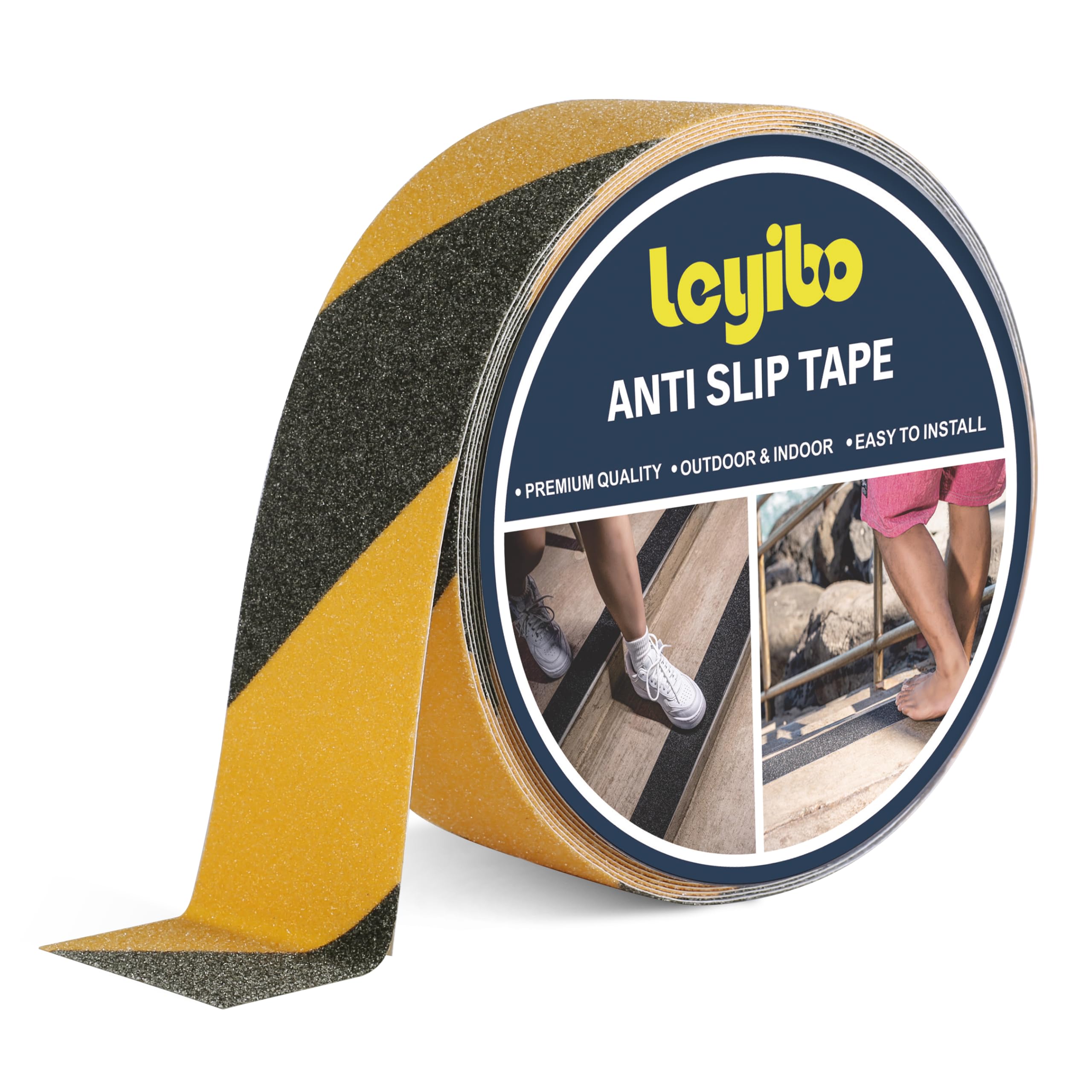 Anti Slip Tape, 2 Inch x 42 Ft Grip Tape for Stairs Outdoor/Indoor, Waterproof Non Skid Roll for Stair Treads Non Slip, High Traction Friction