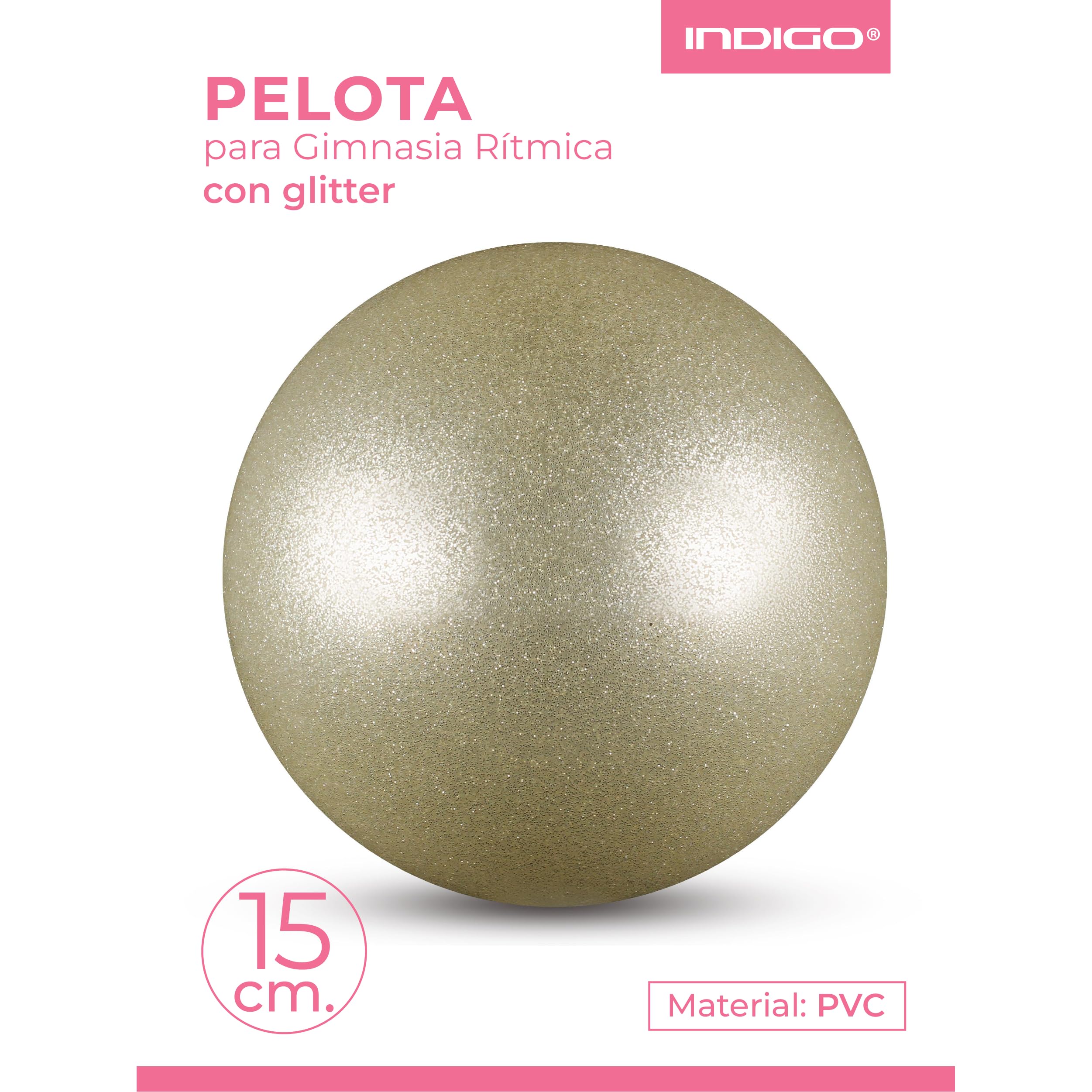 DRUNA Ballon Gymnastique Rythmique Glitter 300 g 15 cm