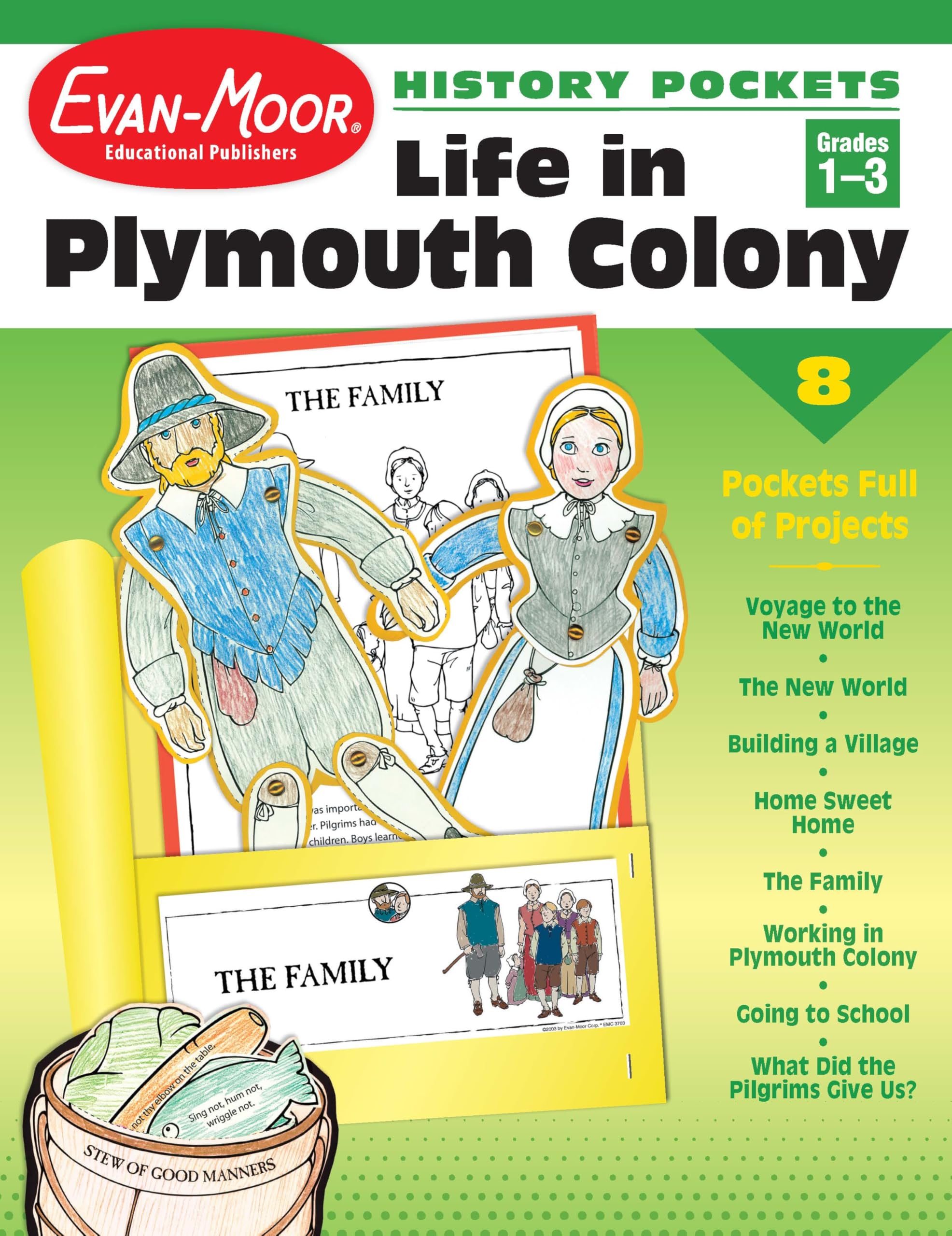 History Pockets: Life in Plymouth Colony, Grades 1-3