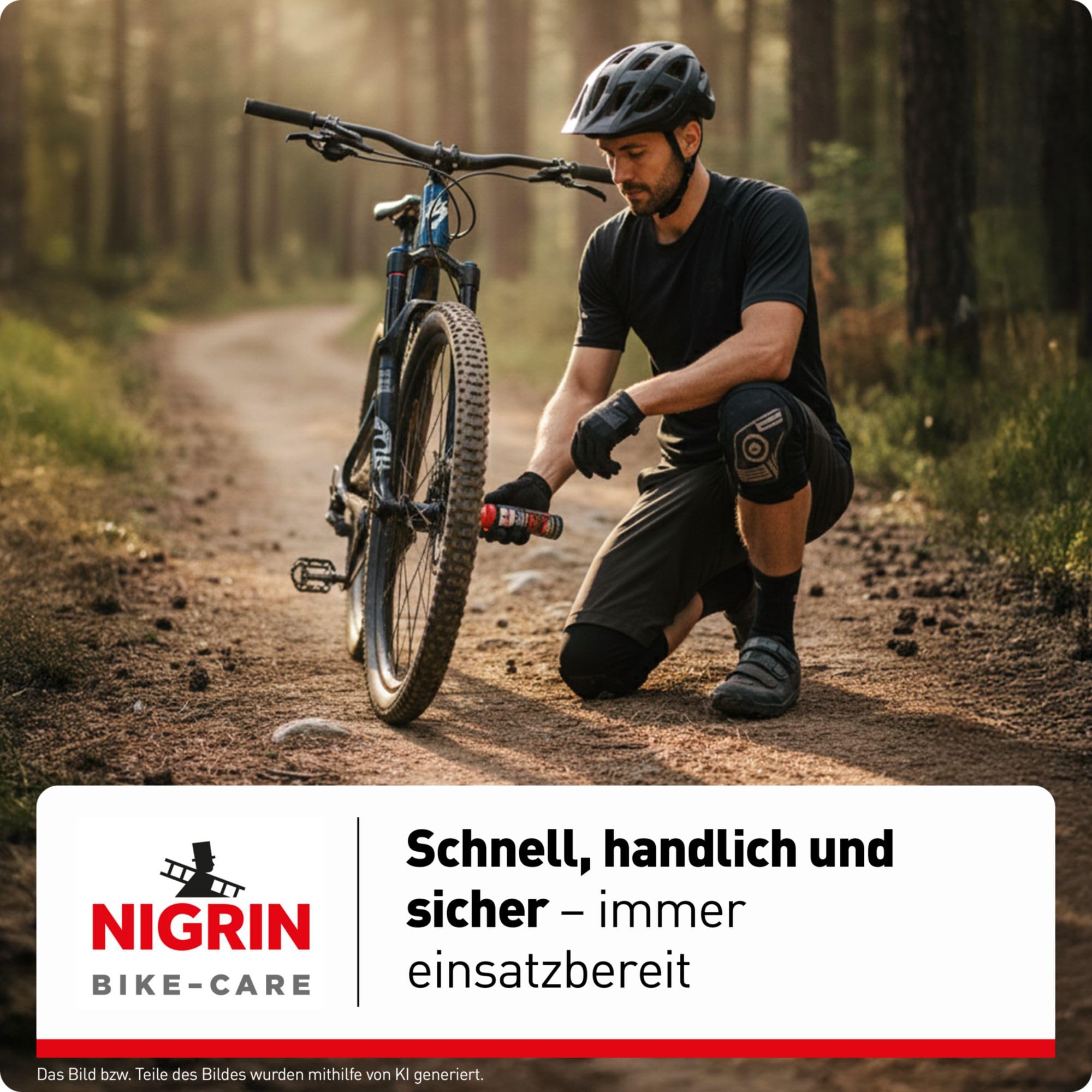 NIGRIN Fahrrad Reifendicht, sofortige Pannenhilfe, geeignet für alle gängingen Ventile, 75 ml - 5