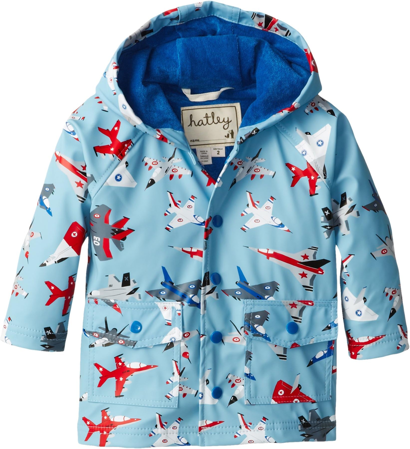 Hatley Little Boys' Little Boys' Raincoat Fighter Jets