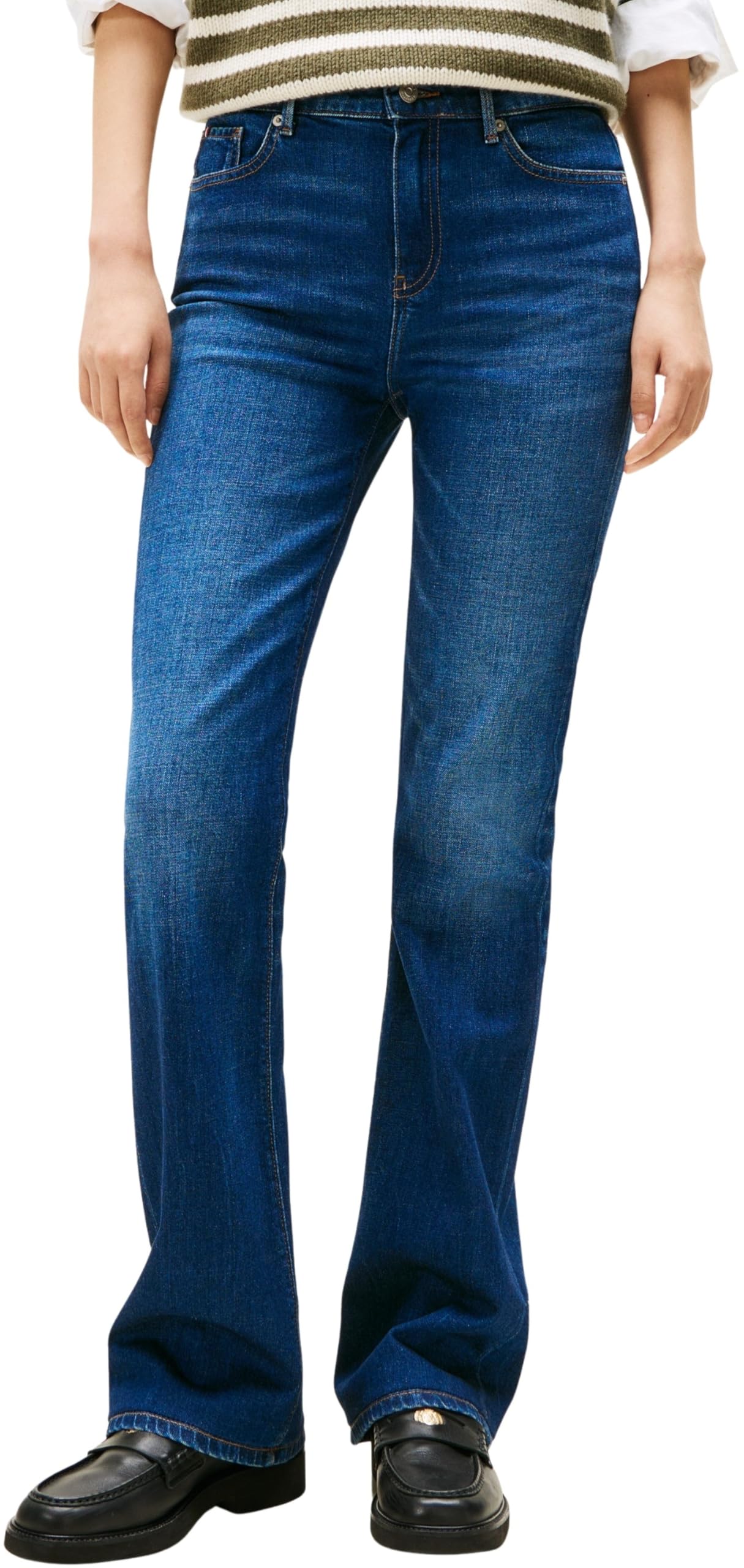 Tommy Hilfiger Women's New Doreen Mid Rise Bootcut Jeans, Blue (New Doreen), 34W/34L