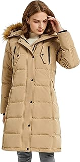 Women's Down Jacket Winter Long Coat Windproof Puffer...