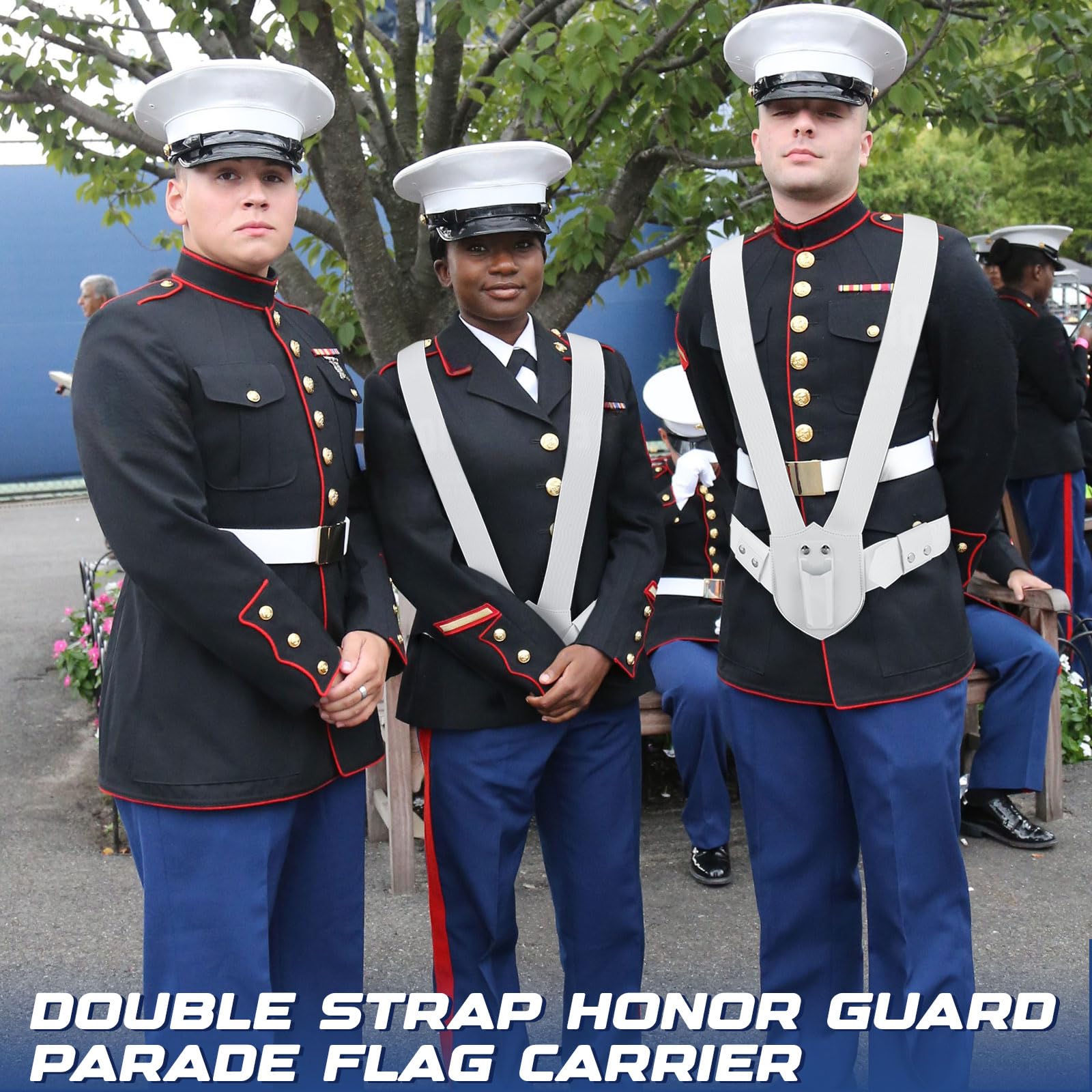 Snapklik.com : Jecery Double Strap Parade Flag Carrier Parade Harness ...