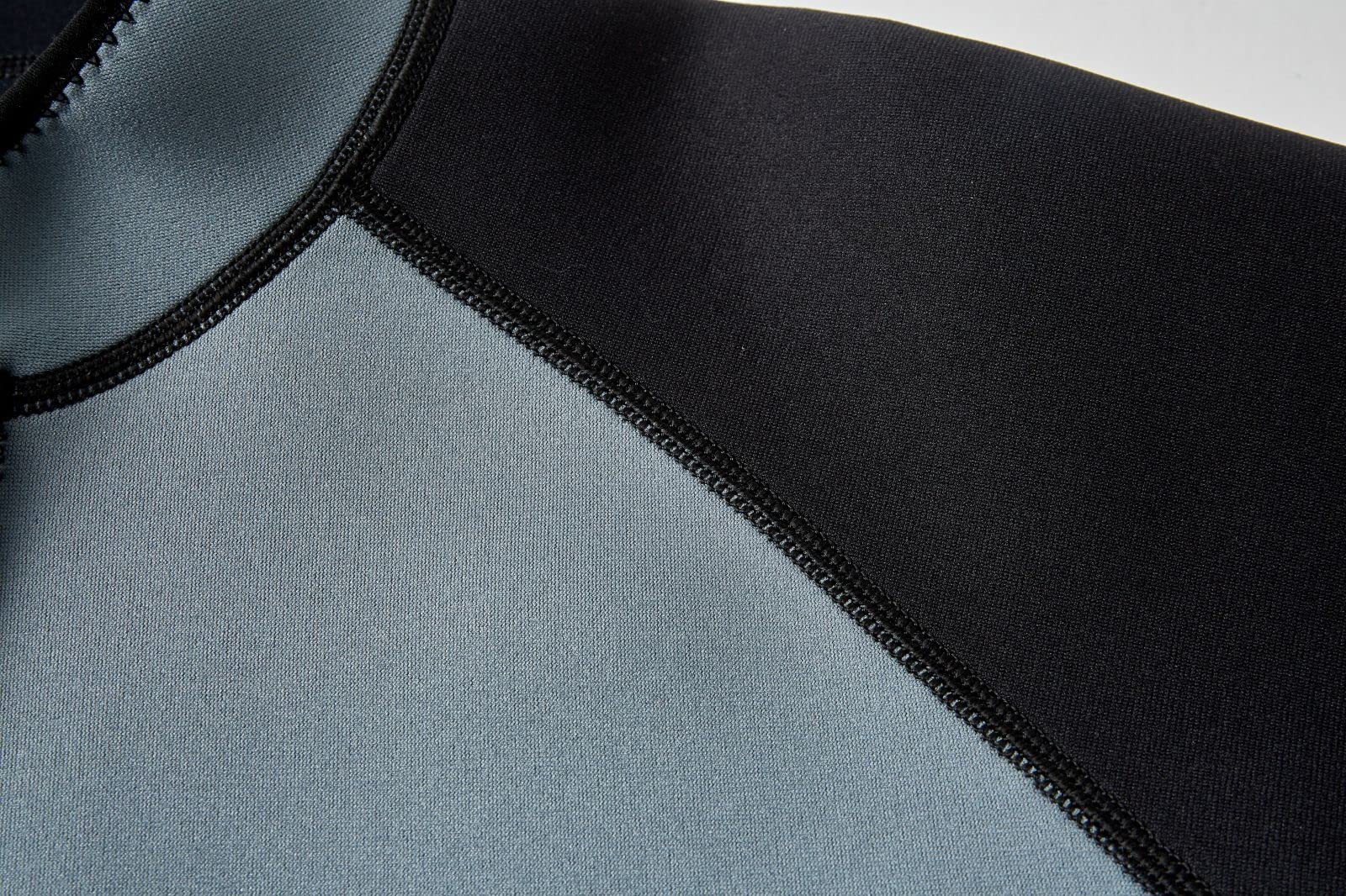 Mute Giacca per Uomini Donne, 2mm Neoprene Cerniera Anteriore Manica Lunga Surf Nuoto Immersioni Tuta Bagnata Top