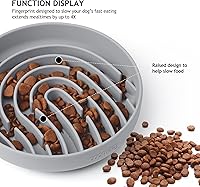 Vista 3 de Coomazy Cuencos para perros grandes de silicona de alimentación lenta, juguete interactivo de rompecabezas para el entrenamiento de alimentos