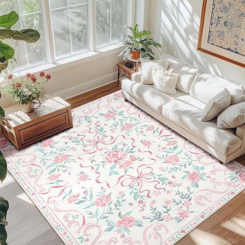 Vista 41 de Alfombras pequeñas de 2 x 3 pulgadas para entrada, alfombra bohemia verde para baño, pasillo, alfombra de cocina vintage, antideslizante, lavable