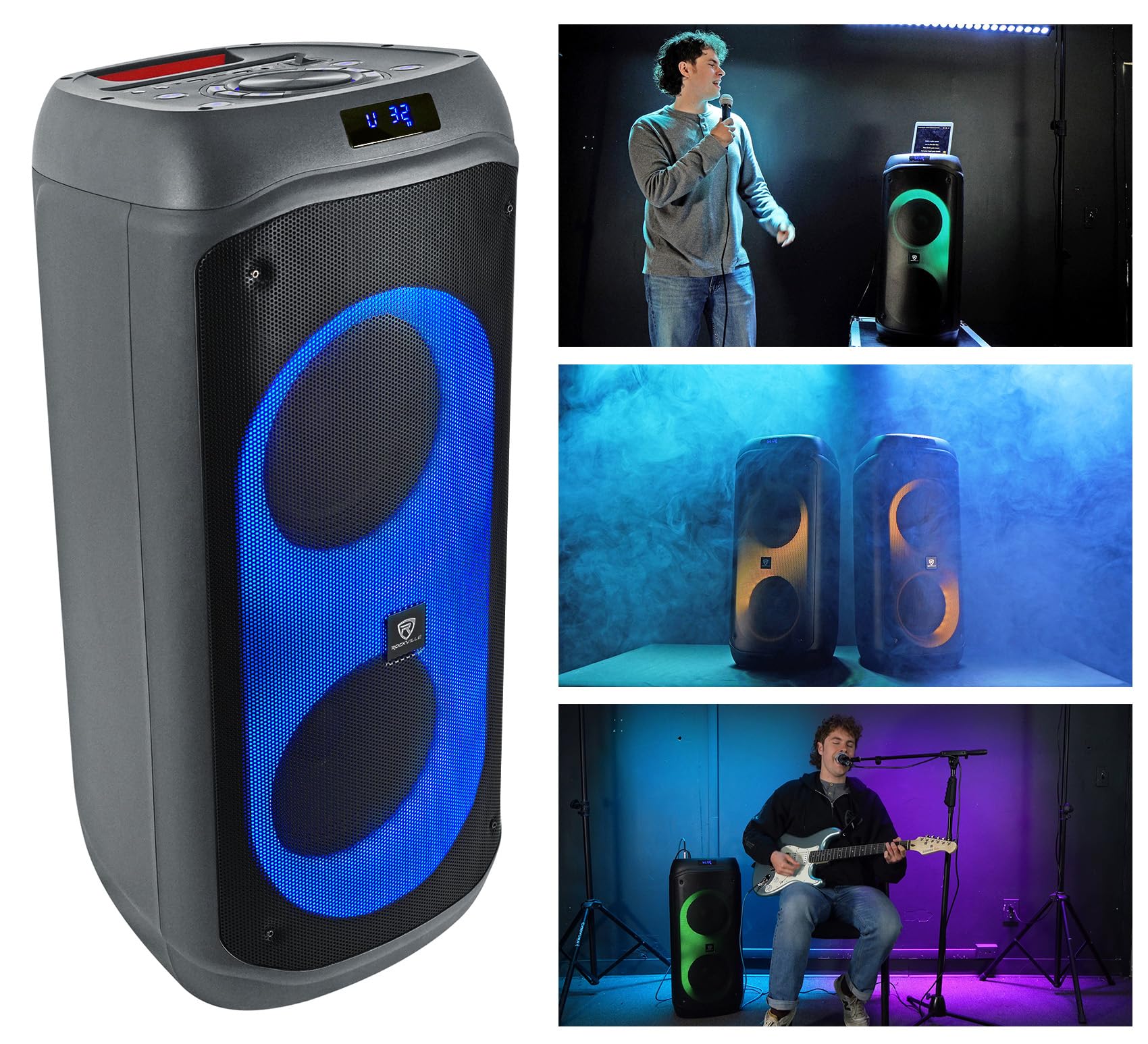 Amazon.com: Rockville BASS Party 8 Dual 8