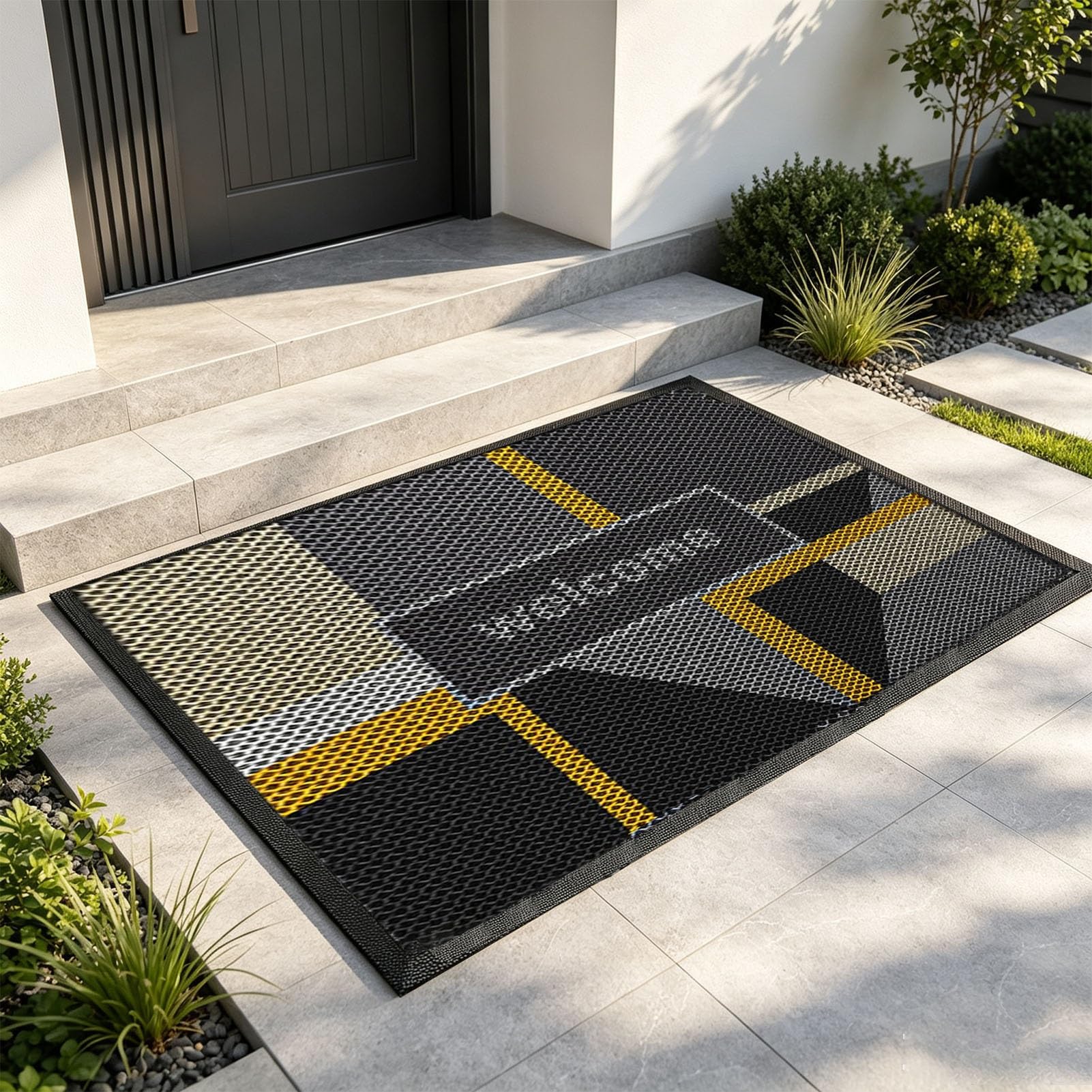Outdoor Mat Felpudo Lavable prevent skidding Doormats Alfombra Pasillo | Jardines Particulares, Tiendas y Entradas A Patios(C,50x80cm/19.69x31.5″)