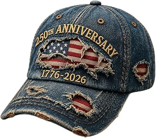 USA 250 Anniversary 1776-2026 Hat for Men Women, Patriotic Hat Baseball Cap, Semiquincentennial 4th of July Men Hat