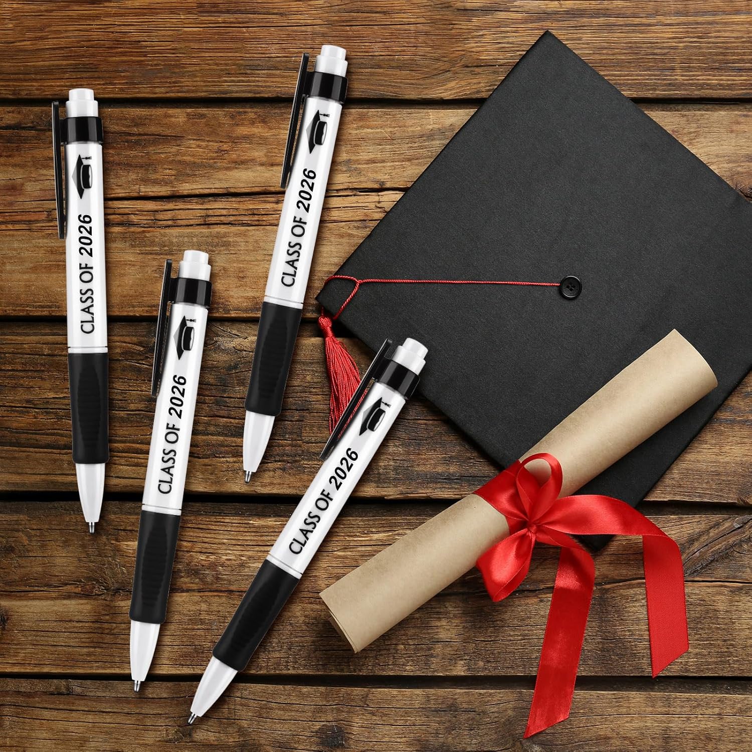 Outus 80 Pcs Class of 2026 Graduation Pens Bulk Students Ballpoint Pens Graduation Gifts for Him Friends Boys Girls Her Sons Daughters High School College University Senior Graduates