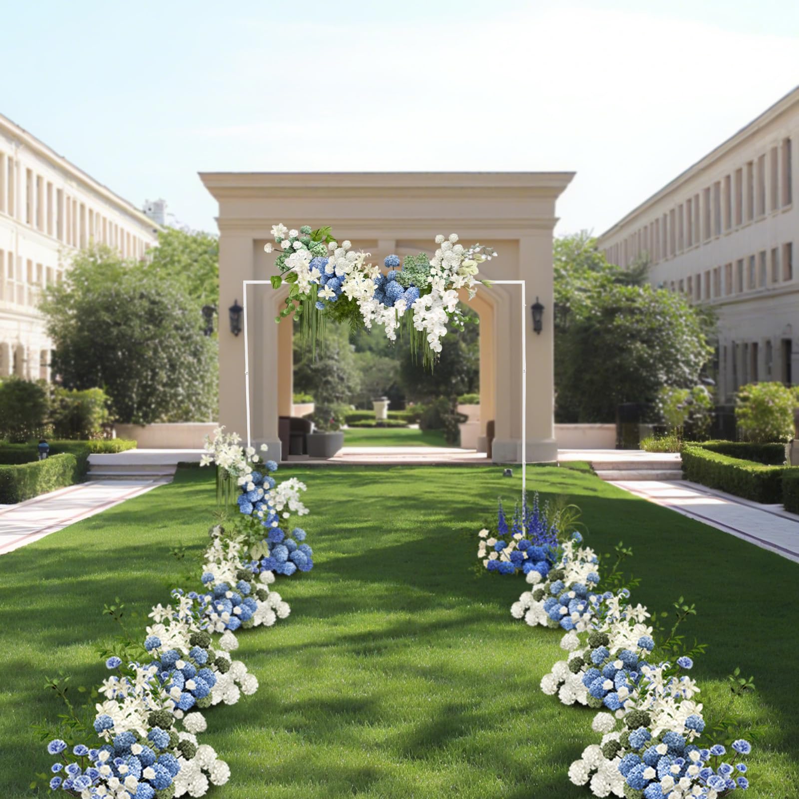 Grande supporto per matrimonio, 2,4 x 2,4 m, per giardino, matrimoni