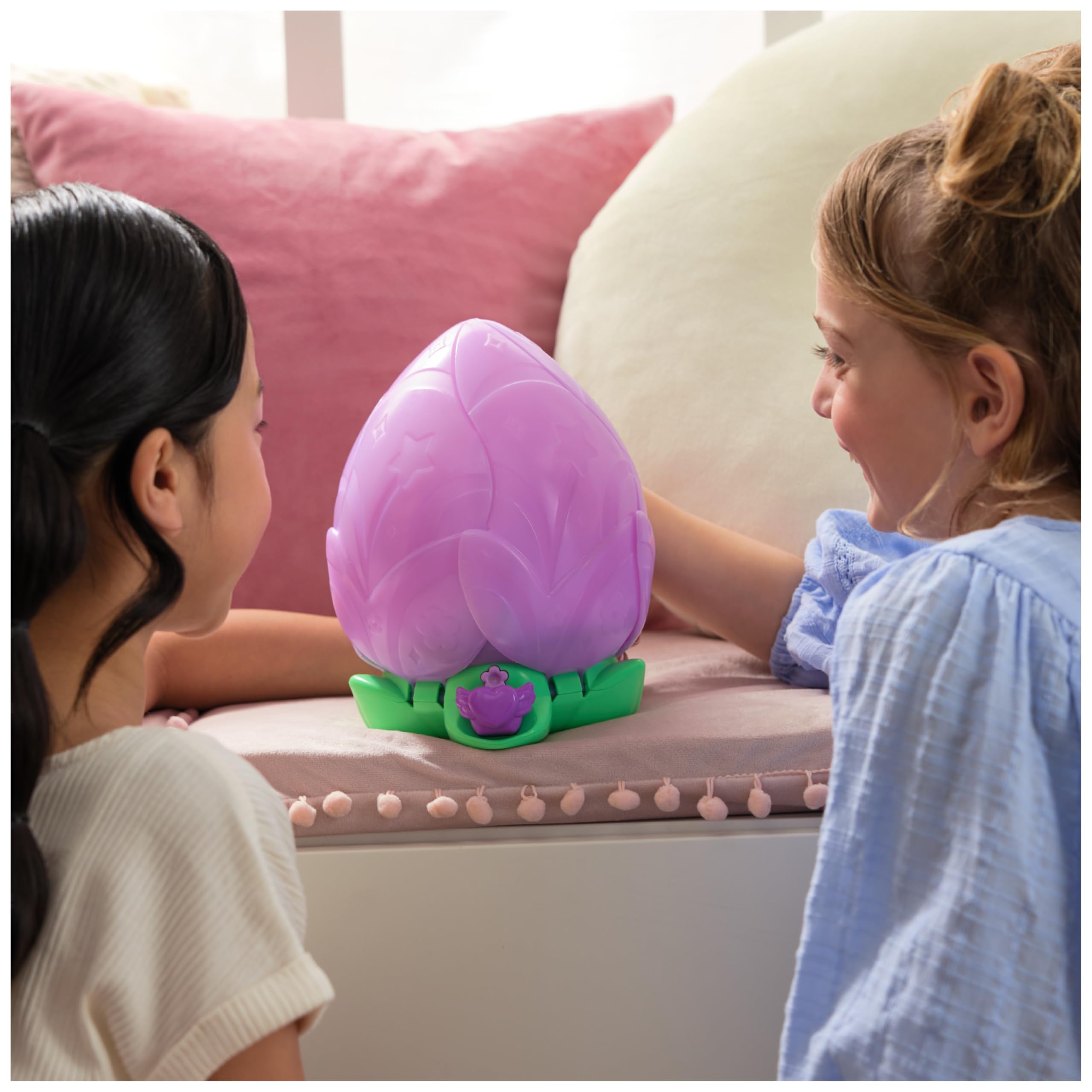 HATCHIMALS BLOOMABLES - Puppyfly Peluche Interactivo Sorpresa con Transformación Mágica Repetible y más de 100 Sonidos - 6073019 - Mascota Interactiva - Juguetes Niñas 5 Años + Regalo Niña 5 Años +