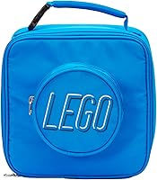 Vista 2 de LEGO Lunch Bag, Durable and Insulated, with Mesh Pouch and Zip Compartment, Perfect for On-the-Go Meals, Blue