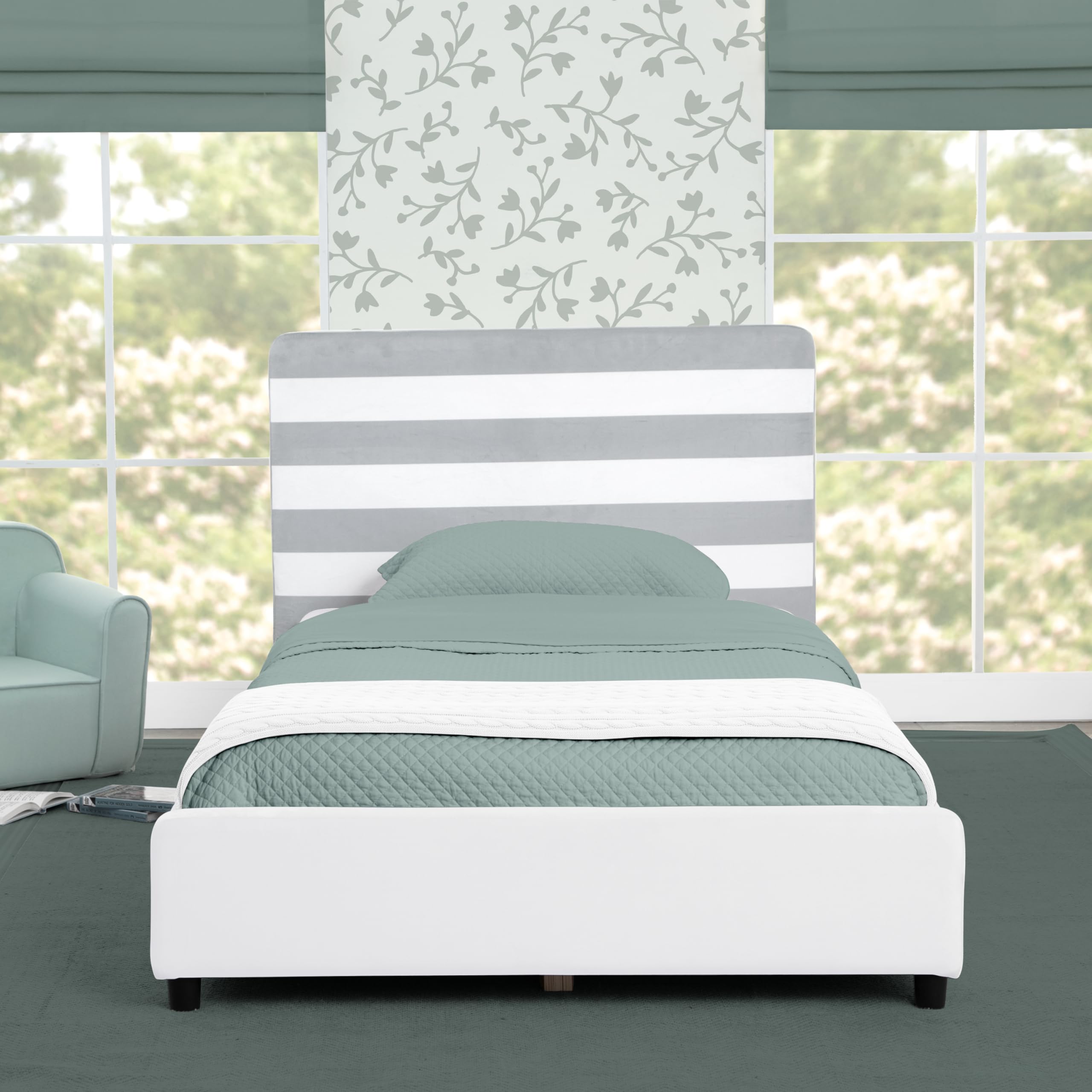 Amazon.com: Delta Children Upholstered Twin Size Bed with