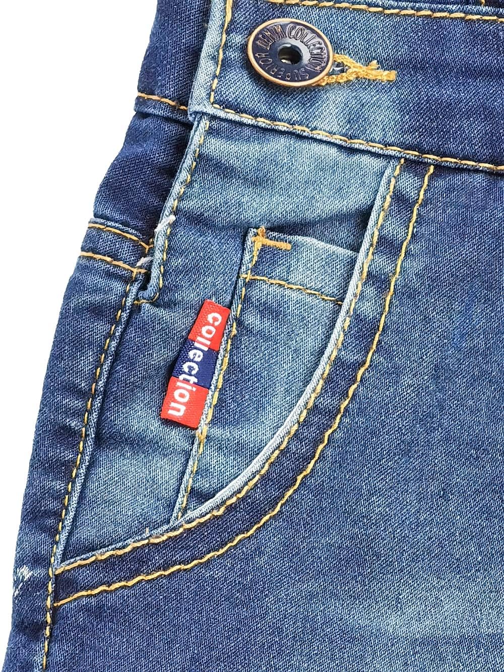 KIDSCOOL SPACE Baby Denim Overall,Toddler Little Soft Cute Jean Jumper - Image 5