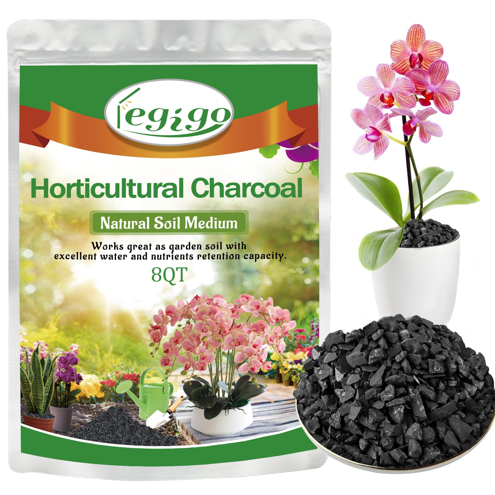 Amazon.com : Legigo 8QT All Natural Horticultural Charcoal