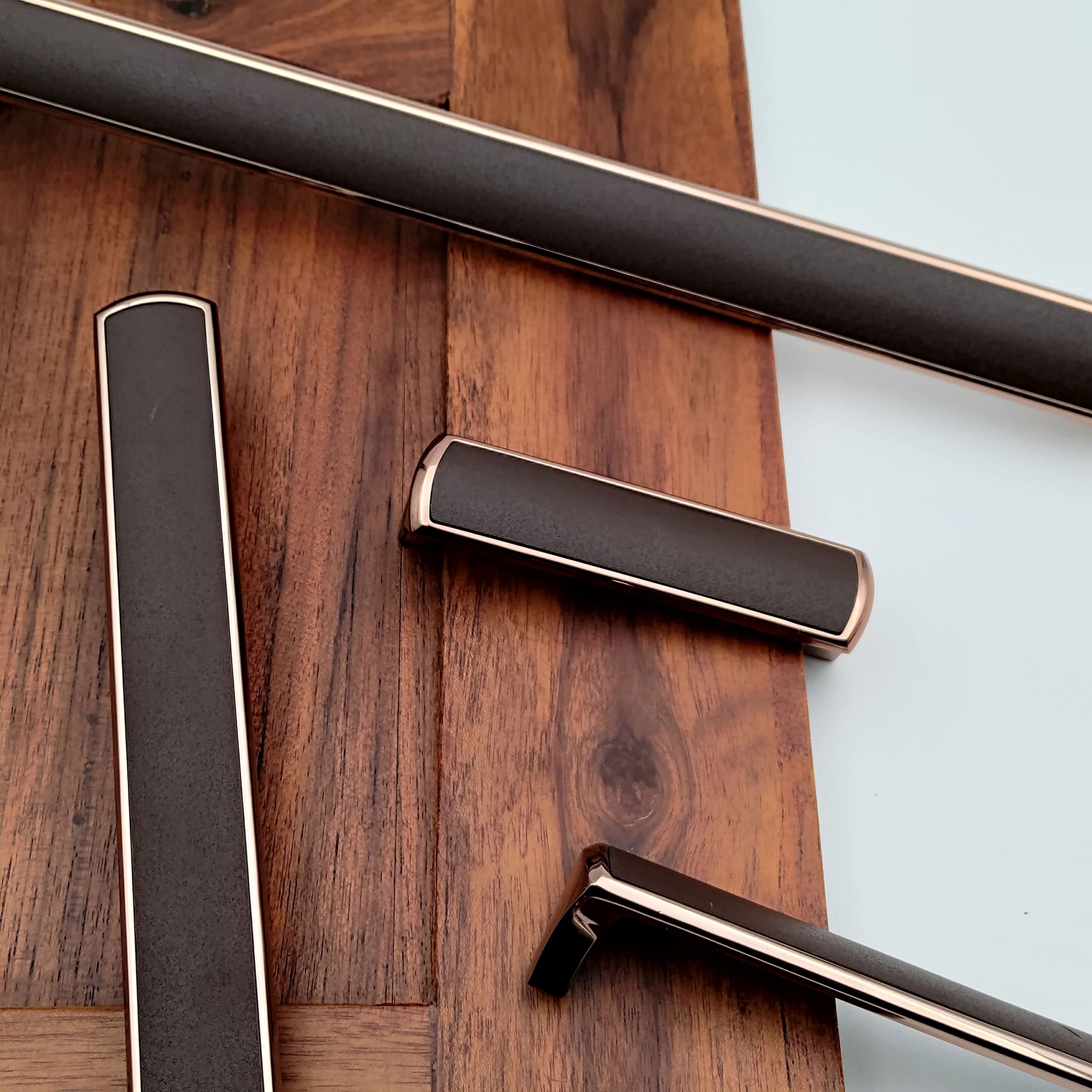 ABVIN Texture Rosegold Square Cabinet Handles for Cabinet Hardware, Furniture Pulls for Doors, Cabinets, Cupboards & Drawers - Cocacola Finish - 1 pcs (224mm (10 inch)) (B09JBS4FT9) Amazon Price History, Amazon Price Tracker