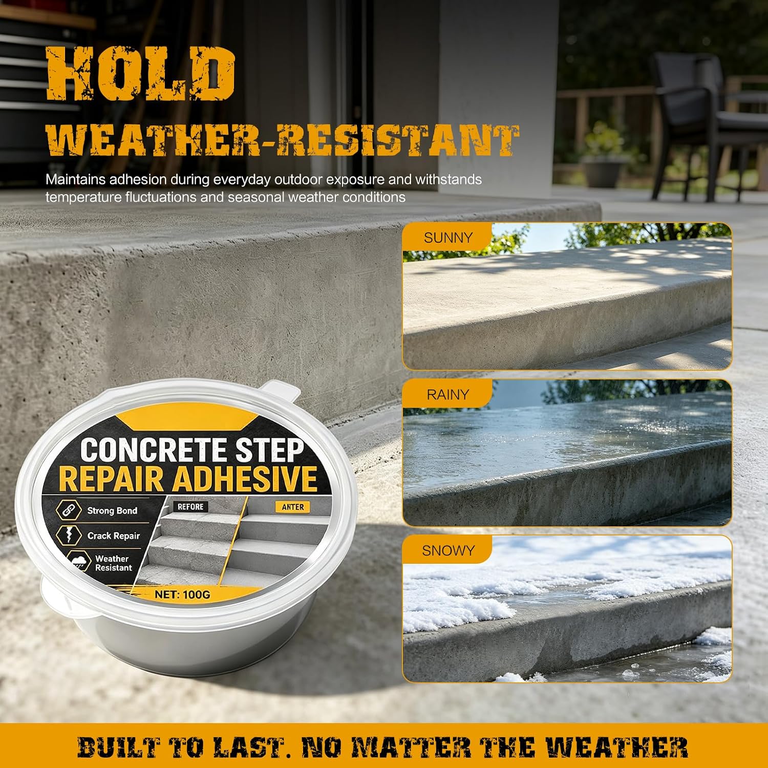Concrete Step Repair Adhesive，Heavy Duty Concrete Crack Repair Adhesive,