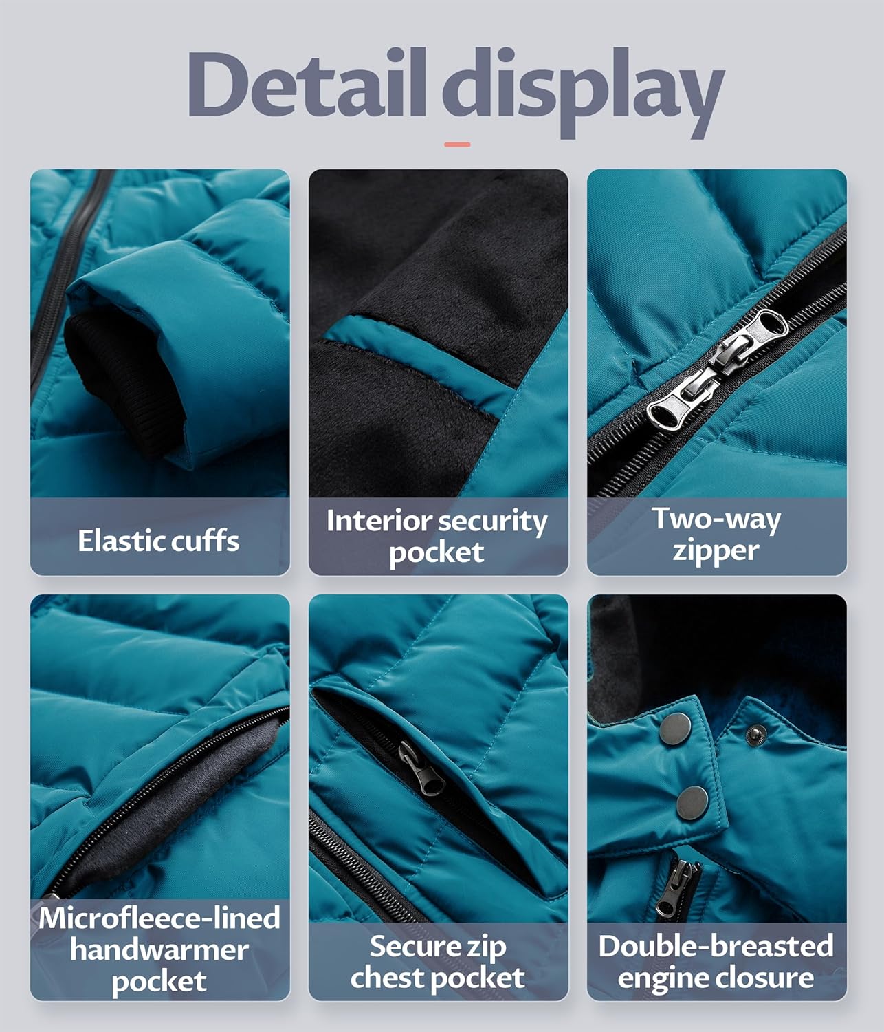 CREATMO US Women's Winter Hooded Coat Waterproof Warm Long Puffer Jacket Parka - Image 7