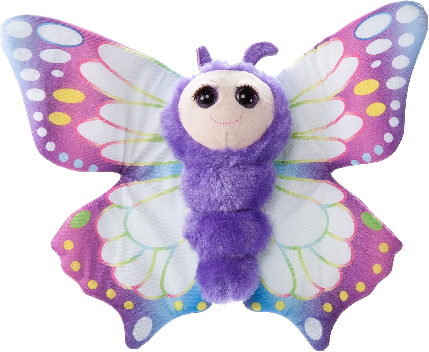 The Petting Zoo Butterfly Stuffed Animal, Gifts for Girls, Lash'z Purple Butterfly