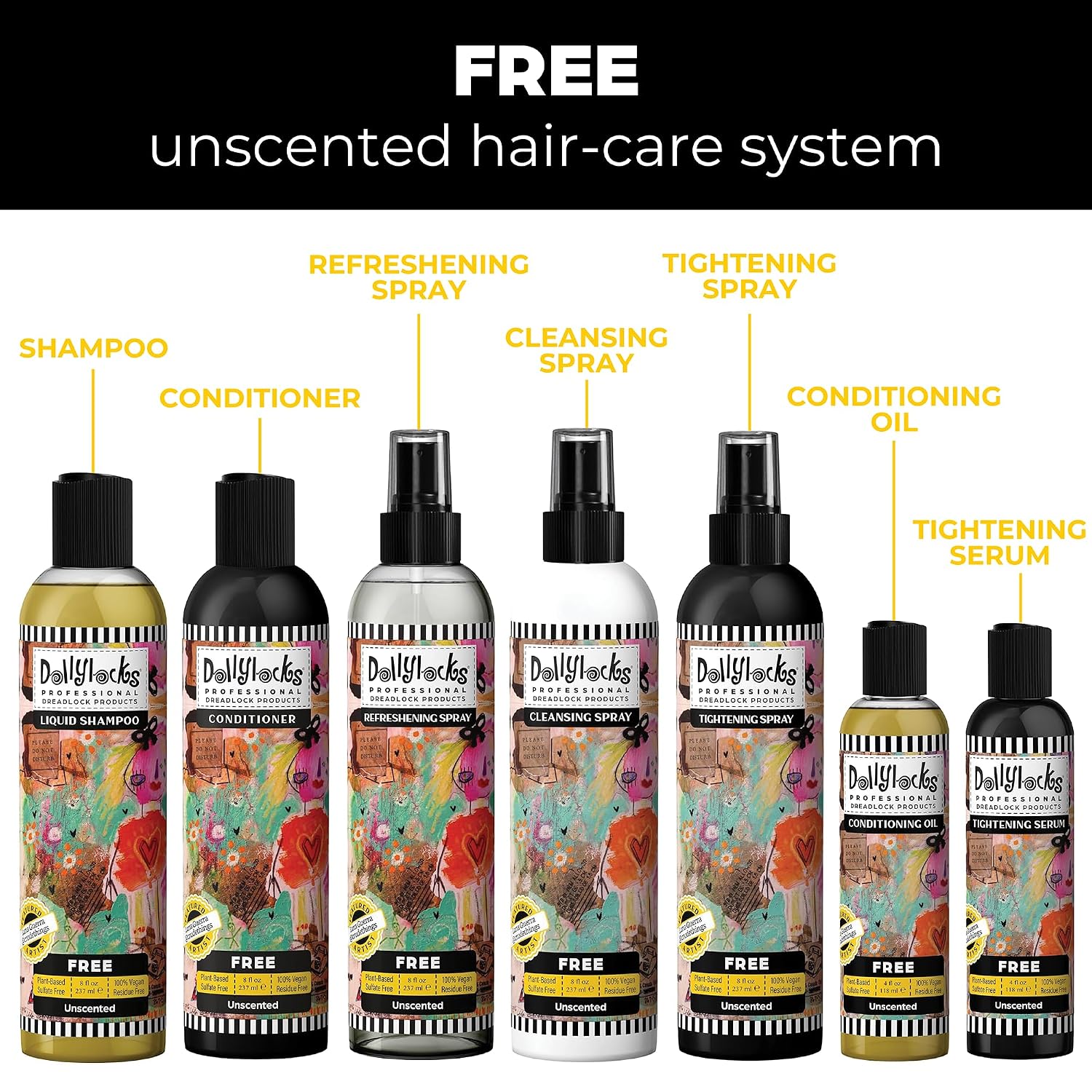 Dollylocks Texture Serum | No Flake Frizz-free Styling | Plant-Based Residue-Free Vegan | Locs, Curls, Braids, Dreadlocks | Nag Champa | 4oz image 5