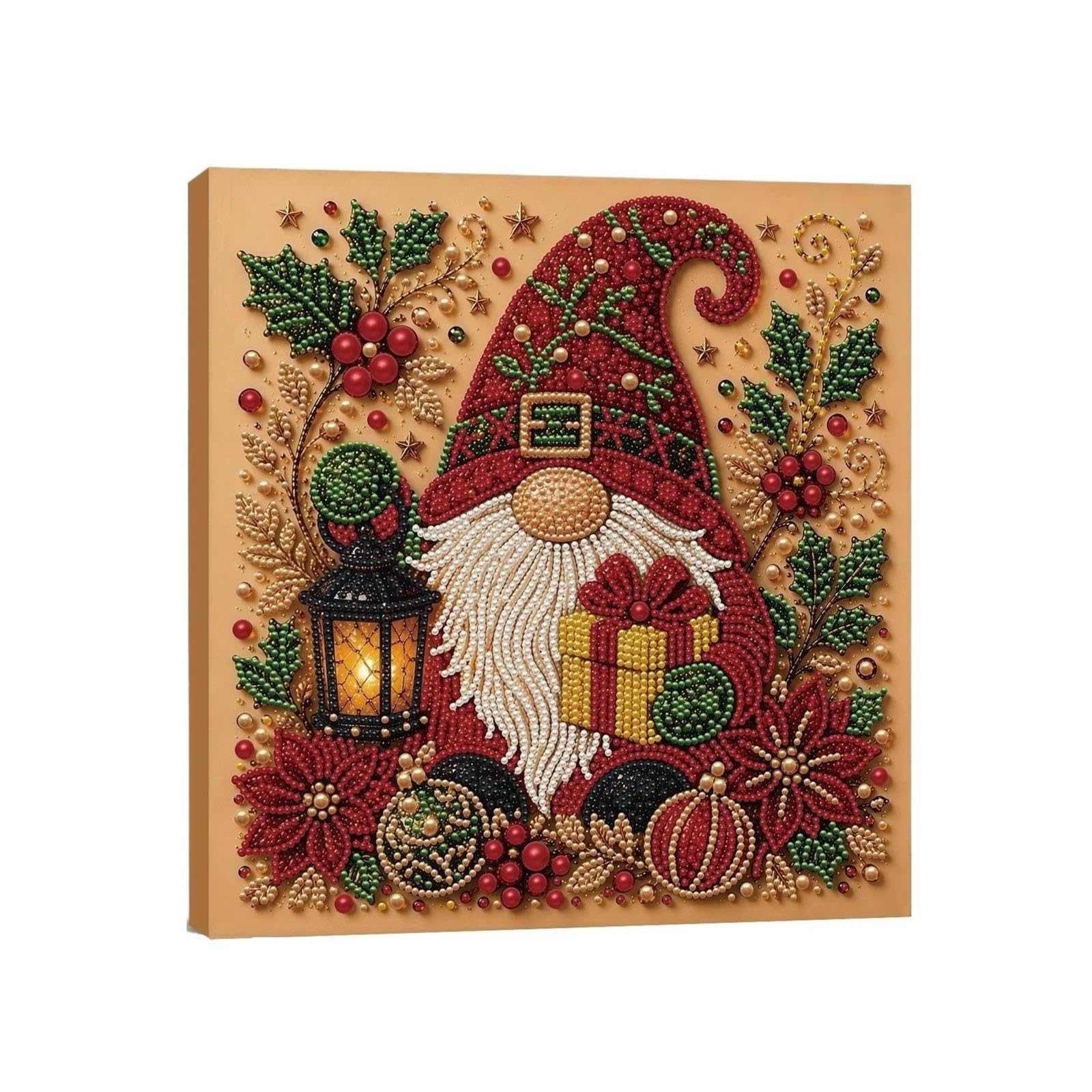 1 kit artistico di perle natalizie con cornice for decorazioni for la casa