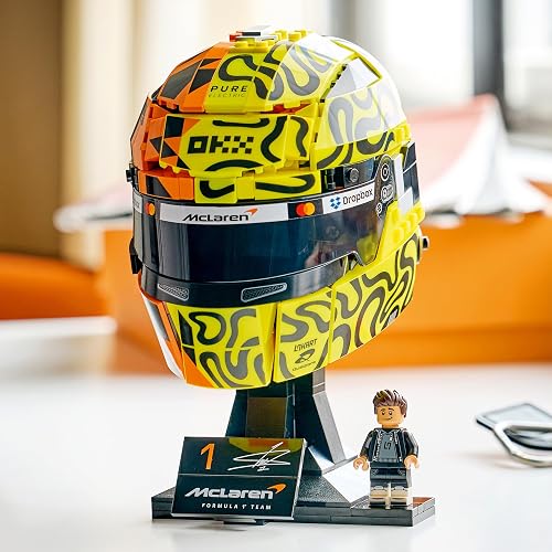 LEGO Editions McLaren MasterCard F1 Team Casque de Lando Norris - Objet Formule 1 - Maquette avec Minifigurine Collector - Cadeau dès 14 Ans pour Garçon, Fille ou Adulte Fan de Sport Automobile 43023 - 6