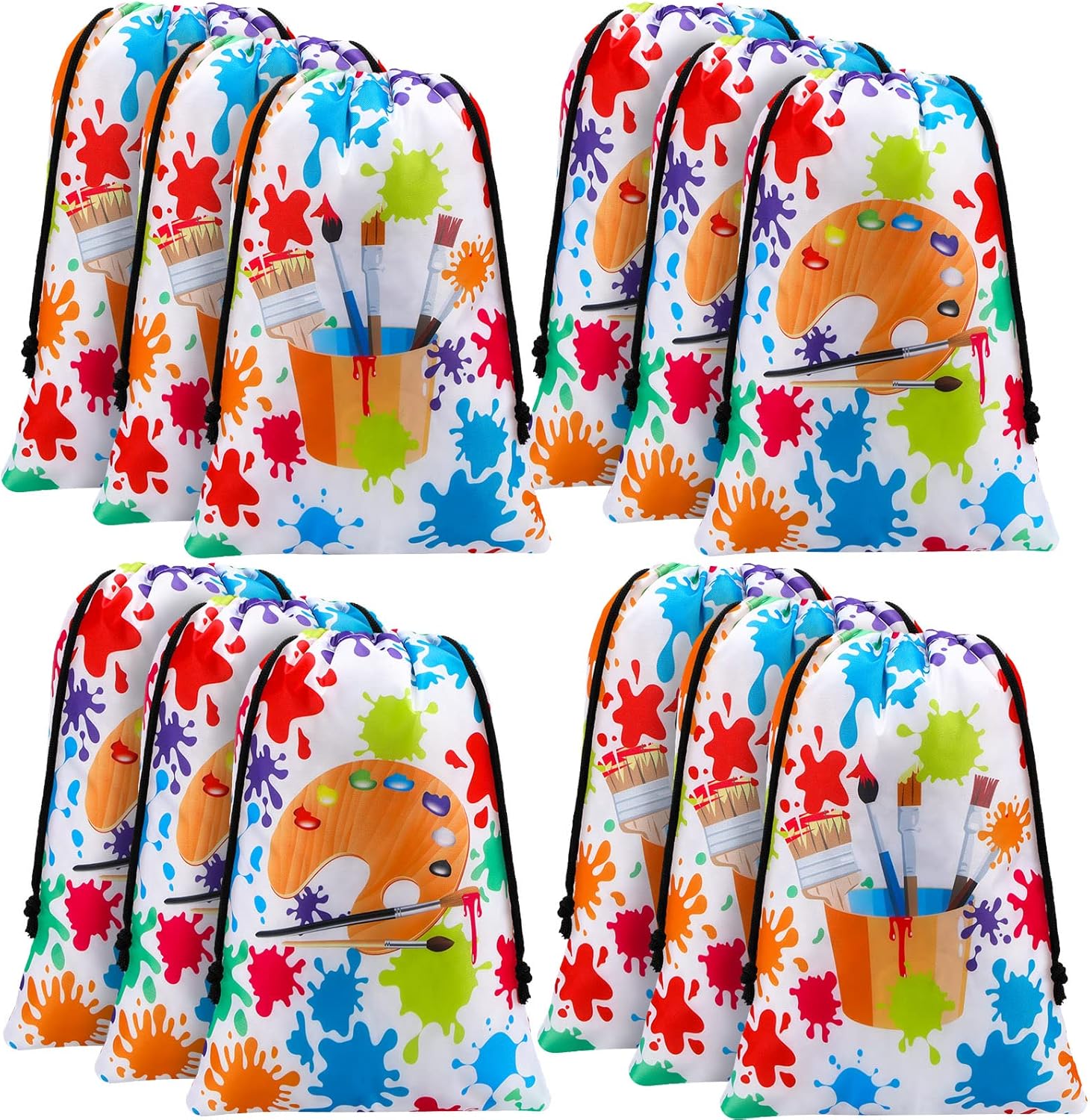 Paint Party Favor Bags Paint Party Decorations Art Paint Party Gift Bag for Kids