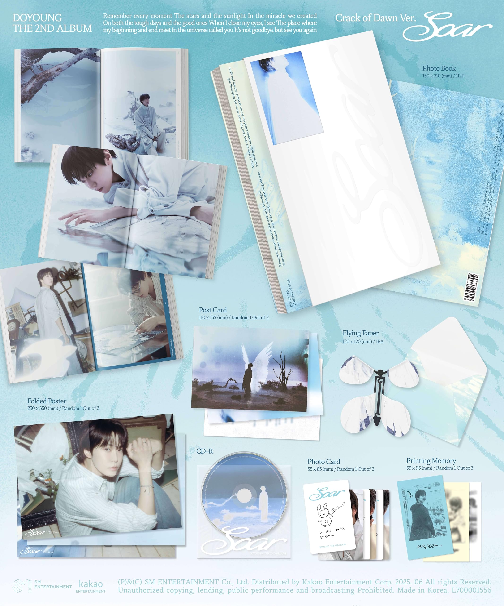 アイドル NCT DOYOUNG Soar MD MUSIC BOX SET NCT DOYOUNG - Soar 2nd Album Official MD Music Box Set – Kpop Omo