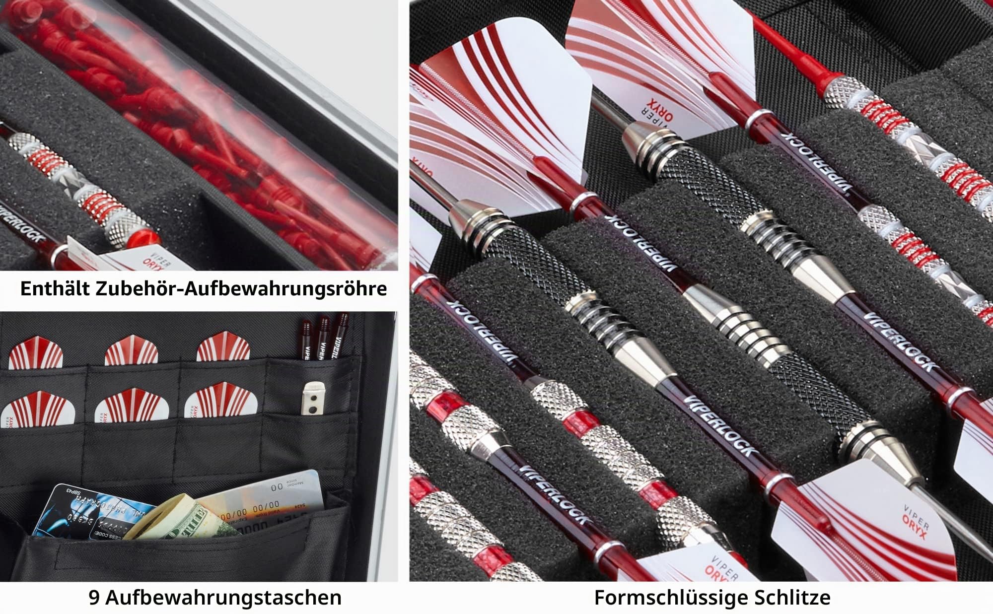 Casemaster Ternion Aluminium-Aufbewahrungs-/Reisekoffer, Schwarz, Оne Расk