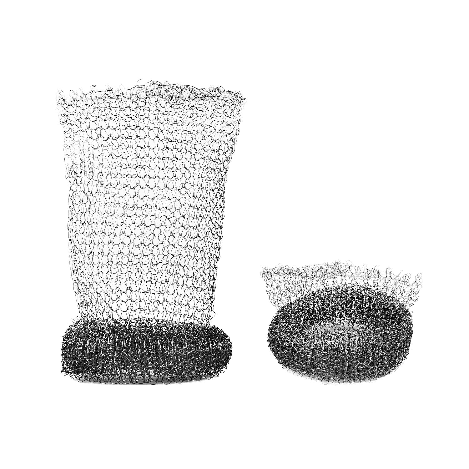 50 Stück Waschmaschinen-Fusselfallen Aus Edelstahl – Mit Kabelbindern, Für Abflussrohre 2,5–7,6 Cm